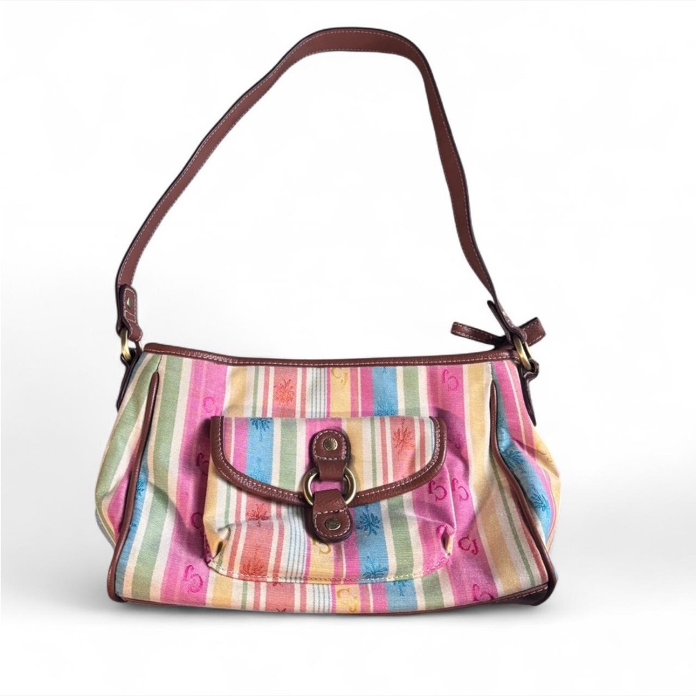 Y2K Colorful Striped Women's Shoulder Bag